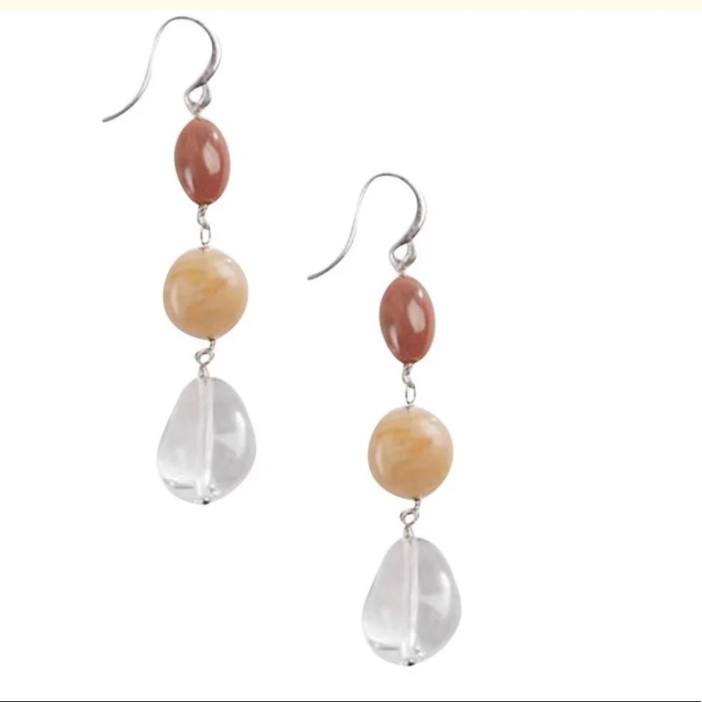 J.jill glass and stone earring